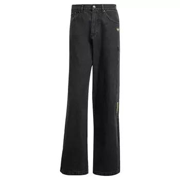 Джинсы ADIDAS ORIGINALS Wide leg Jeans Adilenium Season 2 Moto, черный деним