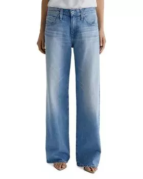 Джинсы Adria Mid Rise Wide Leg в цвете Siren AG, синий