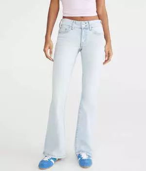 Джинсы Aeropostale Flare Low Rise, цвет light wash