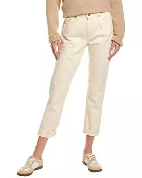 Джинсы AG Ex-Boyfriend 1 год Ecru Dunes Slouchy Slim Jeans AG Jeans, бежевый