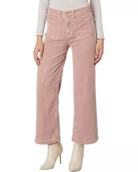 Джинсы AG Jeans Kassie High-Rise Wide Leg Crop in Hi-White Rosy Blush, белый