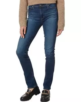 Джинсы AG Jeans Mari High-Rise Slim Straight Extended in 7 Years Dive, цвет 7 Years Dive