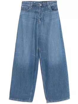 Джинсы AG Jeans с нашивкой-логотипом, синий