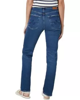 Джинсы AG Jeans Saige High-Waist Straight Leg Jeans in 9 Years Elmhurst, цвет 9 Years Elmhurst