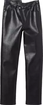 Джинсы Agolde Recycled Leather Criss Cross Straight Jean 'Detox/Black', черный