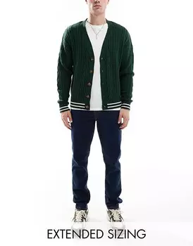 Джинсы эластичного кроя цвета индиго ASOS DESIGN