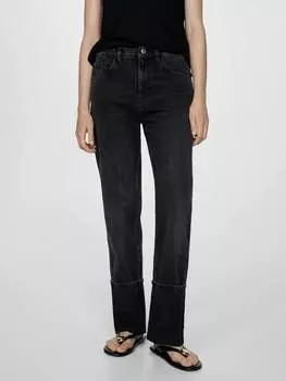 Джинсы alison с прямыми штанинами средней посадки Mango, цвет Open Grey