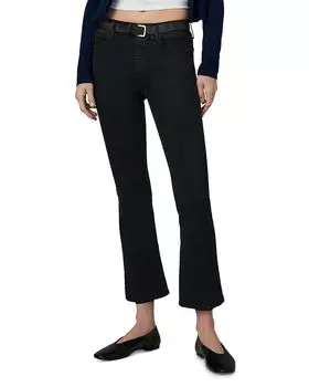 Джинсы All Day High Rise с завышенной талией и укороченными штанинами в черном цвете Joe's Jeans, черный