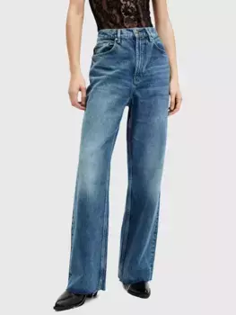 Джинсы AllSaints Blake Wide Leg, цвет dark indigo