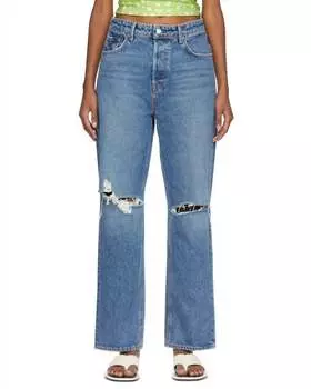 Джинсы Amanda средней посадки синего цвета GRLFRND