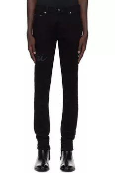 Джинсы Amiri с логотипом в виде надписи Amiri, черный