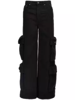 Джинсы AMIRI с широкими штанинами, черный