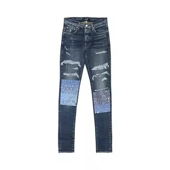Джинсы Amiri Vintage Bandana Artpatch Jean Deep Classic, синий