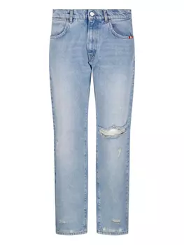 Джинсы AMISH с потертостями, синий