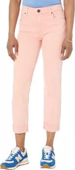Джинсы Amy Crop Straight Leg in Coral Pink KUT from the Kloth, цвет Coral Pink