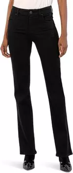 Джинсы Ana High-Rise Fab Ab Flare in Black KUT from the Kloth, черный