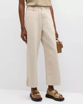 Джинсы Andi с широкими манжетами Rag & Bone, цвет Ecru