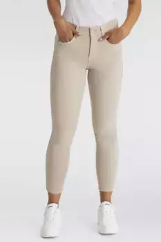 Джинсы ANGELS 7/8, потертые, бежевый