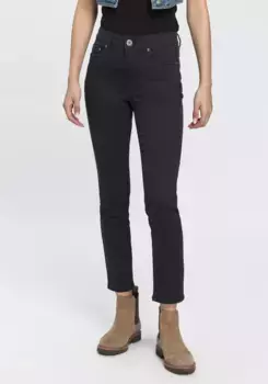 Джинсы Arizona 7/8 "Шейпинг", завышенная талия, черный