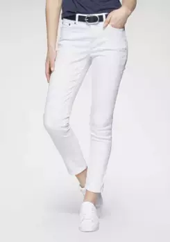 Джинсы Arizona 7/8 "Шейпинг", завышенная талия, белый