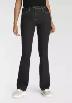 Джинсы Arizona с завышенной талией, черный