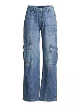 Джинсы AROPOSTALE Wide leg Cargo Jeans, темно-синий