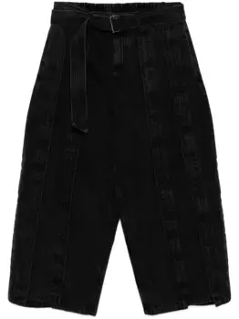 Джинсы асимметричного кроя SONGZIO, черный