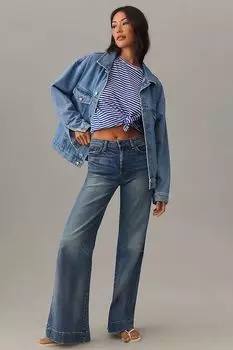 Джинсы ASKK NY Juniper с высокой посадкой и широкими штанинами, джошуа дерево