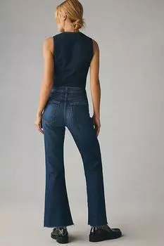 Джинсы ASKK NY The Geek расклешенные с высокой посадкой, синий