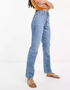 Джинсы ASOS DESIGN 90's Straight, синий