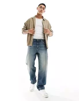 Джинсы Asos Design Baggy, синий