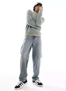 Джинсы Asos Design Baggy, светло-синий