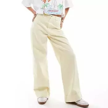 Джинсы Asos Design Loose Fit, светло-желтый