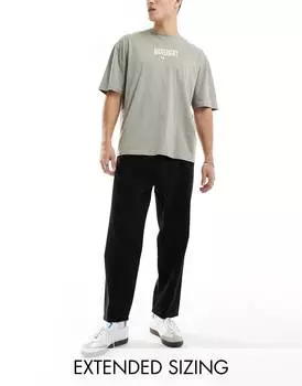 Джинсы Asos Design Oversized Tapered Fit, черный
