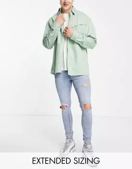 Джинсы ASOS DESIGN Power Stretch, голубой