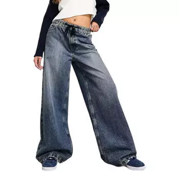 Джинсы Asos Design Pull On, синий