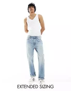 Джинсы Asos Design Straight Leg, голубой