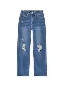 Джинсы Aubrey для девочек с потертостями Joe'S Jeans, цвет med stone wash