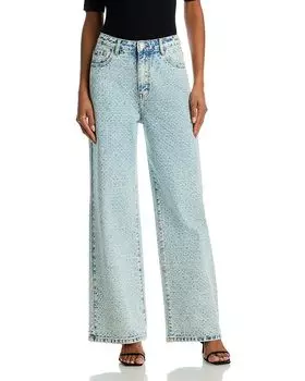 Джинсы Avaline High Rise Wide Leg в светло-голубом цвете STEVE MADDEN, синий