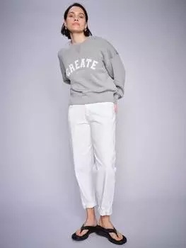 Джинсы aymen melo из органического хлопка rich barrel leg jeans MOS MOSH, белый