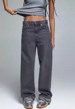 Джинсы Baggy PULL&BEAR, серый