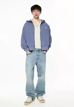 Джинсы Baggy PULL&BEAR, светло-голубой деним