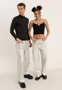 Джинсы Baggy Unisex YOURTURN, цвет off-white