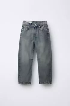 Джинсы-баллоны свободного покроя ZARA, синий