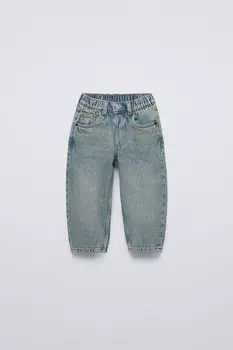 Джинсы-баллоны ZARA, синий