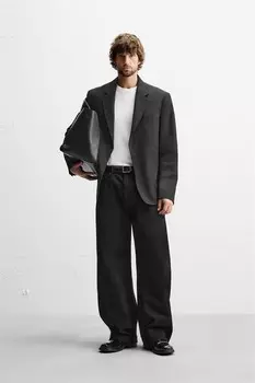 Джинсы balloon fit ZARA, черный