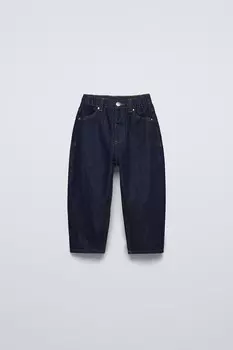 Джинсы balloon fit ZARA, синий
