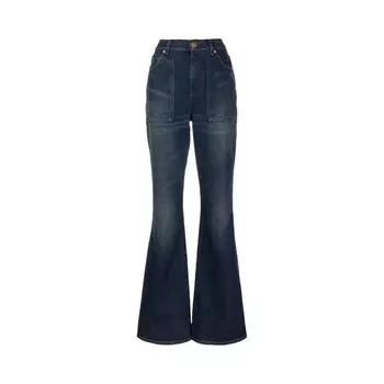 Джинсы Balmain Vintage Flared Denim Jeans, синий