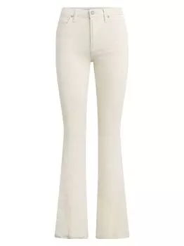 Джинсы Barbara Babyboot с высокой посадкой Hudson Jeans, экру