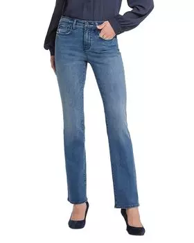 Джинсы Barbara High Rise Bootcut в стиле каскадной волны NYDJ, синий